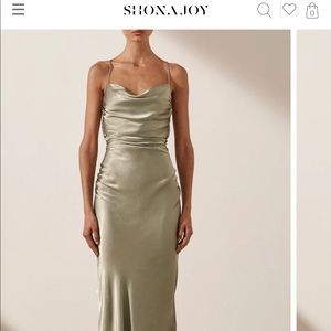 Shona Joy sage bridesmaid dress, size 4 brand new with tags